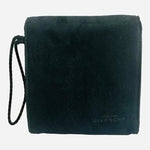 Givenchy Velvet Wristlet Black Magenta Pink Clutch Wallet Women's Accessory VG
