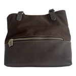Esprit Women’s Brown Leather Nylon Tote Bag Handbag Shoulder Bag