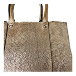 Rebecca Minkoff Metallic Gold Leather Crossbody Bag Small Shoulder Tote Bag Good