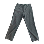 ETRO Milano Italy Gray Striped 100% Wool Flat Front Tailored Dress Pants Size 52