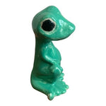 Gecko Party Animal Hand-Painted Ceramic Frog 5" Green Home Decor Figurine