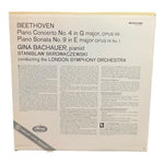 LP Gina Bachauer - Piano Concerto No. 4, Sonata In E Major Opus 14 No. 1