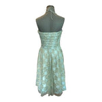 Adrianna Papell Mint Strapless Embroidered Tulle Gown Size 10 Prom Dress NWOT