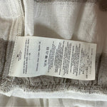 Rip Curl Vista Maxi Dress M White Grey Metallic Layered Cotton Spaghetti NWT