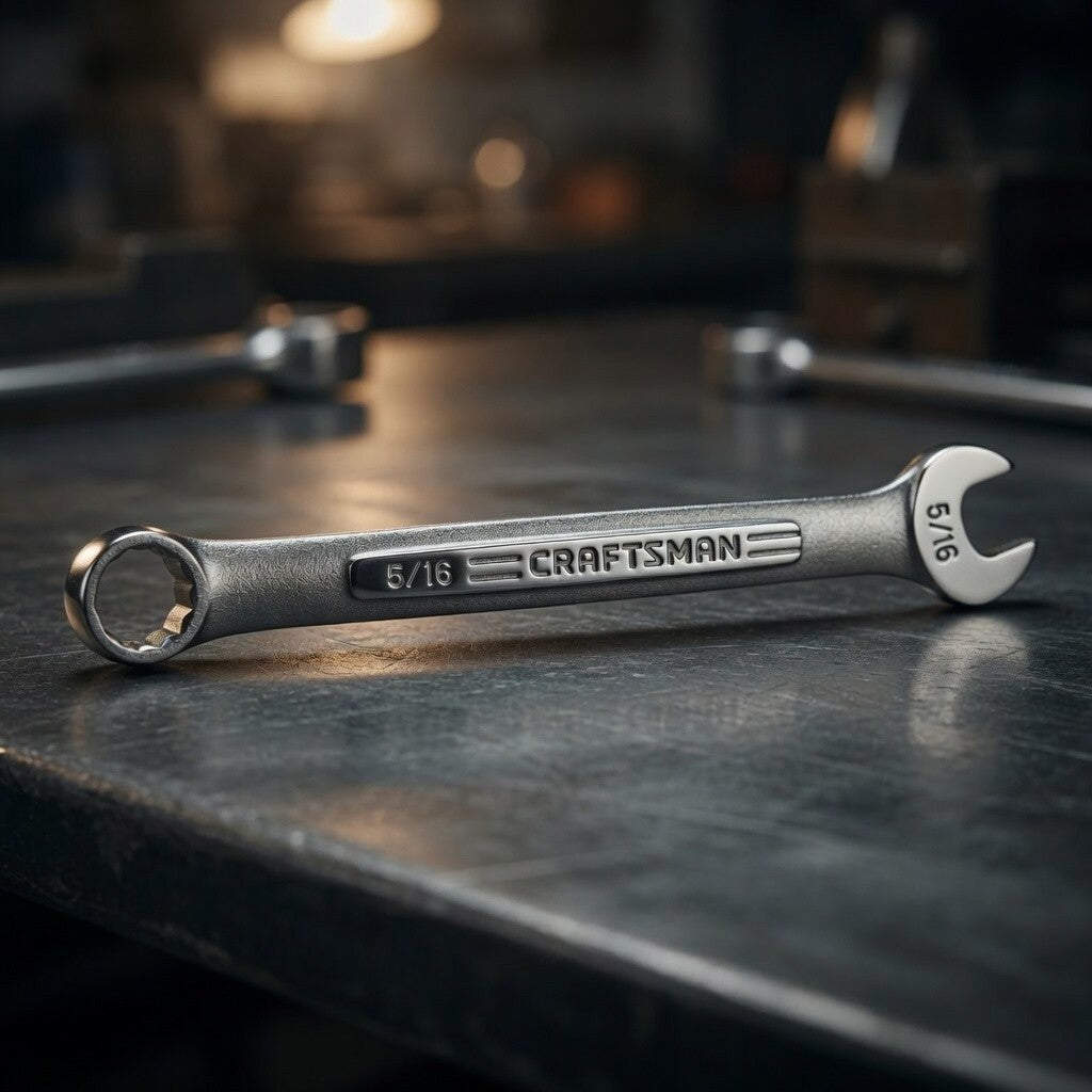 Vintage Craftsman 5/16" Combination Wrench 12-Point Forged USA 4.25" EXC