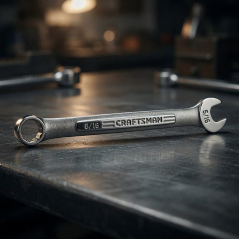 Vintage Craftsman 5/16" Combination Wrench 12-Point Forged USA 4.25" EXC