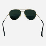 Vintage Ray-Ban Gold Metal Frame Aviator Sunglasses UV Protection