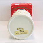 Russ Berrie Porcelain Deer Candle Holder Forest Ceramic Christmas Decor NIB