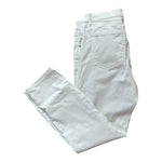 Ann Taylor LOFT Women's White Skinny Jeans Size 28/6 Mid Rise Cotton Stretch EXC