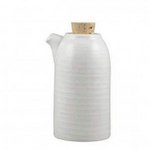 Dudson Evolution Purl Oil Vinegar Bottle 5" Off White Ceramic Cork Cap NEW
