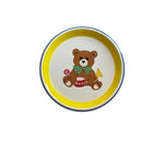 Vintage Mikasa Teddy 3 Pc Child's Dinnerware Set Yellow Ceramic Japan NIB