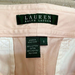 Lauren Ralph Lauren Women's Peach Bermuda Cargo Shorts 8 Cotton 6 Pockets NWT