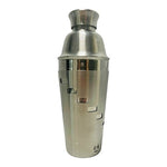 OGGI Dial A Drink Stainless Steel Cocktail Shaker 34oz With Recipes NIB