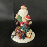 Vintage Santa Claus Caring Gifts For Boy Statue 4.5 Christmas Figurine Very Good