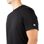 MADE HERE Everyday Cotton Black Pocket Short Sleeve Ringspun Mens Tee Sz L NWOT