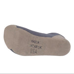2 Pair NWT MADE HERE Pilot Ankle Grey Cotton Unisex Socks Sz L/XL Made in USA