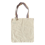 Reusable Tote Bag Beige Canvas Shopping Eco-Friendly Beach Shoulder Bag NWT