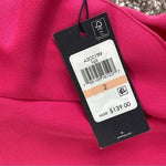 Tommy Hilfiger Women's Magenta Pink Sleeveless Jumpsuit 2 V-Neck Cropped NWT