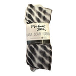 Michael Stars Viscose Ruana Scarf Wrap Black White Alligator Print One Size NWT