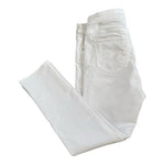 GAP White Girlfriend Jeans Sz 8/29R Cotton Blend Mid Rise Stretch 27" Inseam EXC