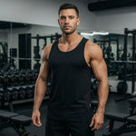 ASRV AeroSilver Men's Tank Top Black Performance Gym Training Size S EXC