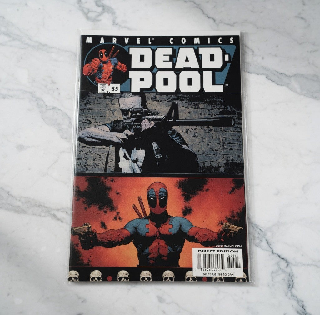 Marvel Comics Deadpool #55 vs Punisher Part 2 Split Cover Direct Edition NM New