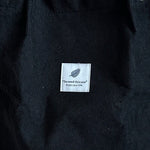 Black Corduroy Canvas Tote Bag Shopper Travel Handbag “You Need This One” NWOT