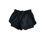 Avia Women's Compression Waist Run Shorts 8-10 Black Athletic 100% Polyester VG