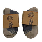 2 Pair NWT MADE HERE Pilot Ankle Grey Cotton Unisex Socks Sz L/XL Made in USA