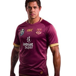 Queensland Maroons NRL Rugby League Dri-Fit Purple Polyester Jersey Mens Sz XL