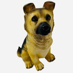 Dog Mate German Shepherd Puppy Figurine 6.5" Resin Dog Sculpture Vintage Dog