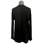 CATHERINE MALANDRINO Black Crewneck Sweater Drop Shoulder Women Size M EXC