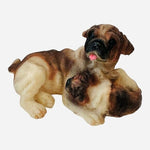 Dog Mate Pug Family Figurine Momma Dog & Puppy 4.5" Resin Sculpture Vintage Dog