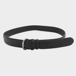 Cole Haan Women's Dark Brown Leather Belt Silver Buckle Size S VG