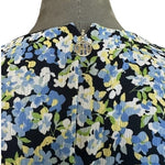 Tommy Hilfiger Womens Blue Floral Print Fit & Flare Dress Size 14 NWT