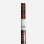 Michaels Holiday Gift Wrap Tartan Plaid Red Green Roll 35 Sq Ft NIP