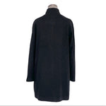 MANGO Black Lightweight Jacket Women’s Zip Front Coat Size M Pre-Loved Peacoat