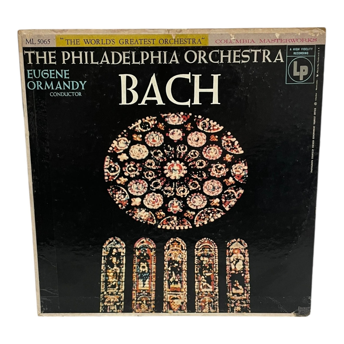 Bach Philadelphia Orchestra Eugene Ormandy Vinyl LP 1955 Columbia ML 5065