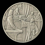 Franklin Mint History of Colonial America Pewter Medal John Culpeper Trial VG