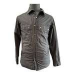 Alpine Design Men's Gray Cotton Rivet Front Jacket S Plaid Quilted Lining VG