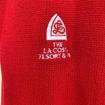 Mercedes Rancho La Costa Men's Red Cotton V-Neck Sweater M Competition Very Good
