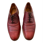 Manistee Brown Leather Lace Up Dress Shoes Mens Size 13 Pre Owned