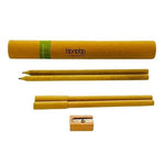 Bonobo Eco-Lifestyle Logomark Back to School Set Recycled Pens Pencils Wood New