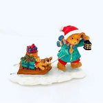 Henry Bosworth Bringing Home The Presents Statue Figurine Christmas Holiday Deco