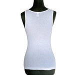 Lot of 2 American Apparel White Cotton Tank Tops M One Size NWOT