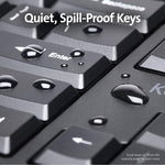 Kensington Pro Fit Ergonomic Wireless Bluetooth Keyboard Black K75406US NIB