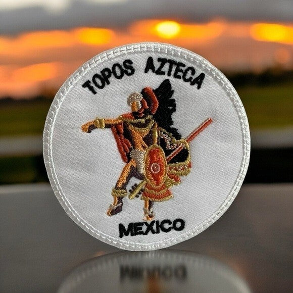New Topos Azteca Mexico Embroidered Thread Patch Chevron 3" Collectible