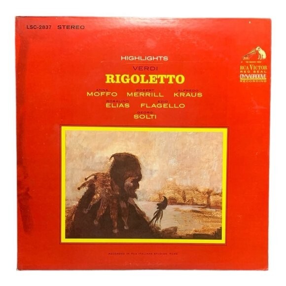 LP Giuseppe Verdi - Rigoletto (Highlights) Vinyl Record