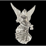 Vintage Clear Acrylic Heavenly Angel Figurine 5.75" Christmas Ornament VG