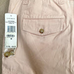 Lauren Ralph Lauren Women's Peach Bermuda Cargo Shorts 8 Cotton 6 Pockets NWT